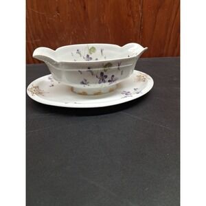 Rossetti Spring Violets Gravy Haviland Antique.